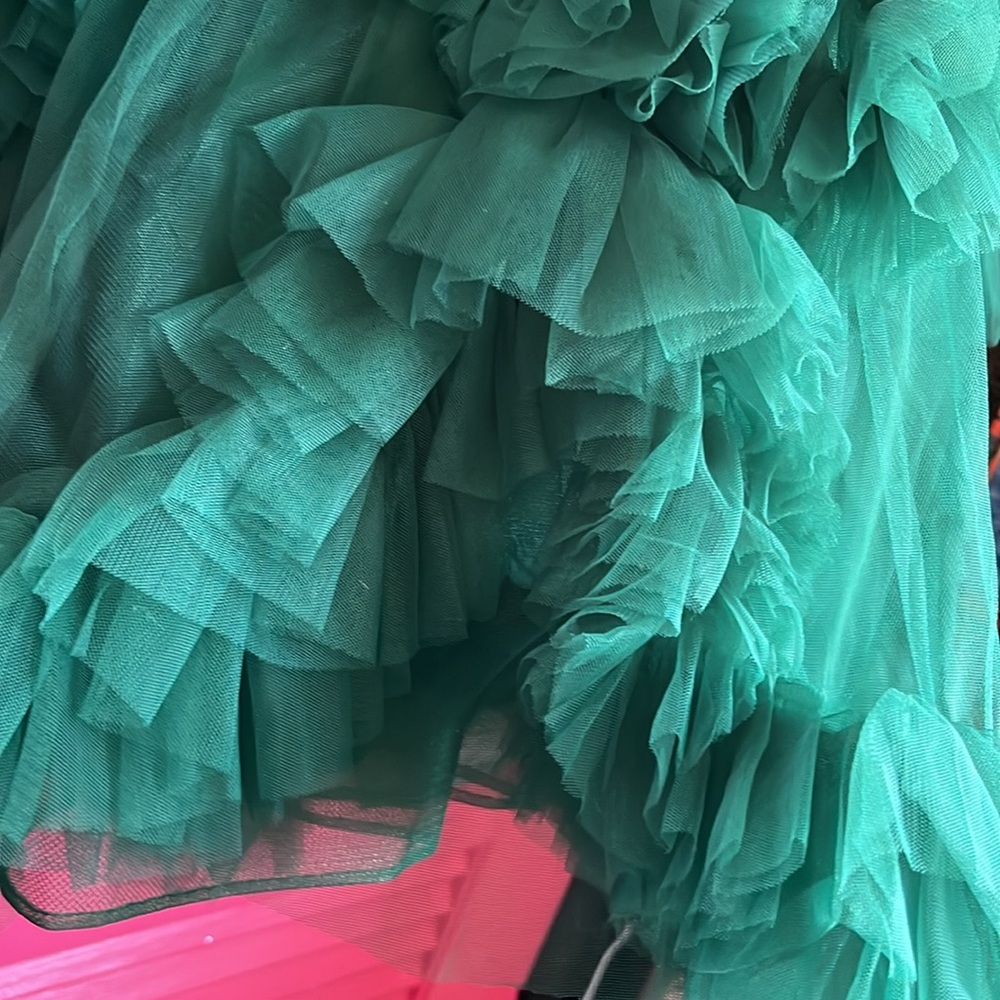 NWT NOX PROM EMERALD Elegant Green Strapless Dress - Picture 16 of 17